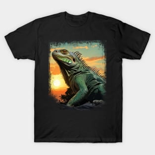 Iguana Sunset for Iguana Lover T-Shirt